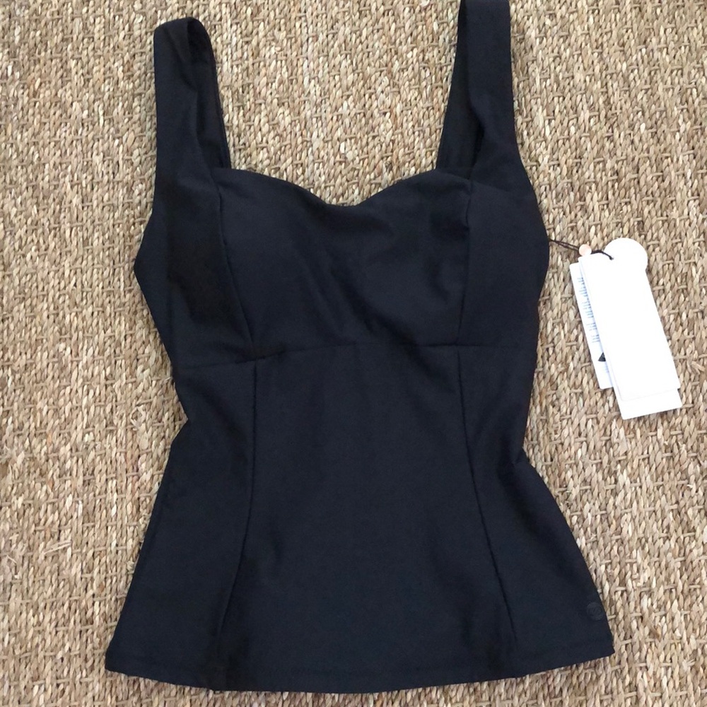 NWT Calia black tankini  top size x small
